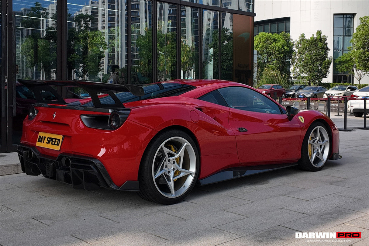 2015-2020 Ferrari 488 GTB & Spider Carbon Fiber Rear Diffuser DarwinPRO (iMP Design)