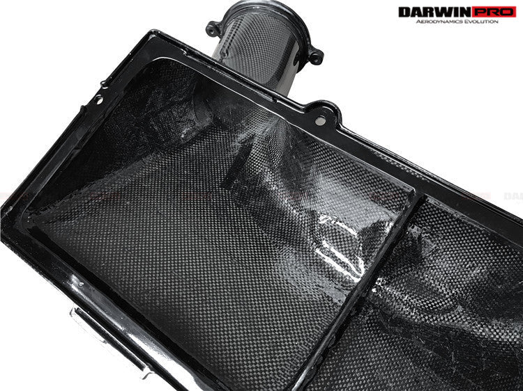 2015-2023 Ferrari Dry Carbon Fiber Airbox DarwinPRO (OE)| Fits F8, 488, Pista