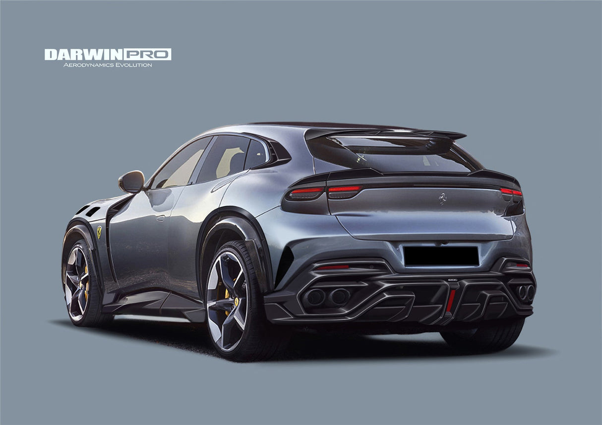 2023-UP Ferrari Purosangue F175 Carbon Fiber Trunk Spoiler DarwinPRO iMP Design