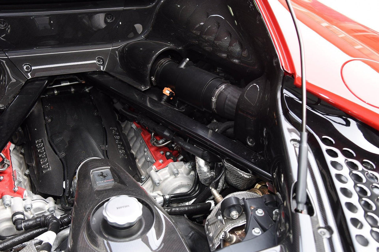 2020-UP Ferrari SF90 Stradale OE Style Autoclave Carbon Fiber Coolant Tank Cover Replacement