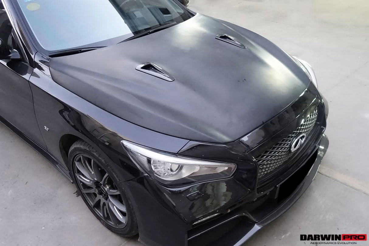 Darwinpro 2014-2022 Infiniti Q50 Sedan EAU ROUGE Style Hood