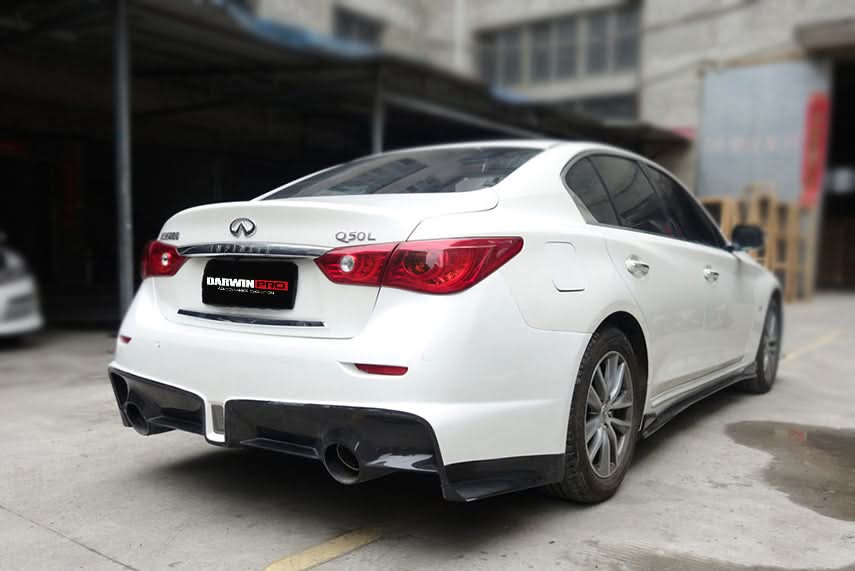 2014-2017 Infiniti Q50 Sedan EAU ROUGE Style Rear Bumper