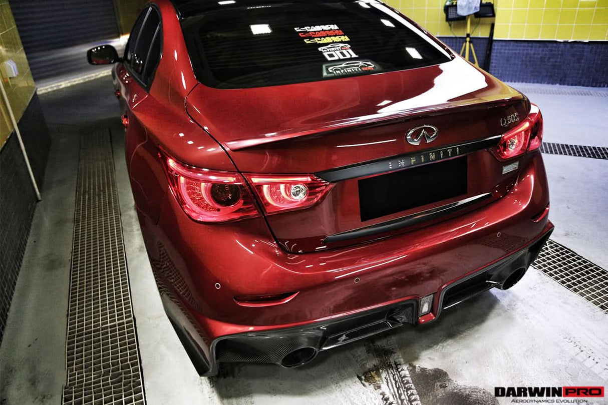 2014-2017 Infiniti Q50 Sedan EAU ROUGE Style Rear Bumper