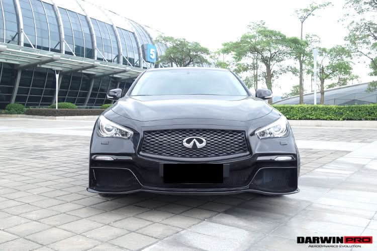 Darwinpro 2014-2022 Infiniti Q50 Sedan EAU ROUGE Style Front Bumper