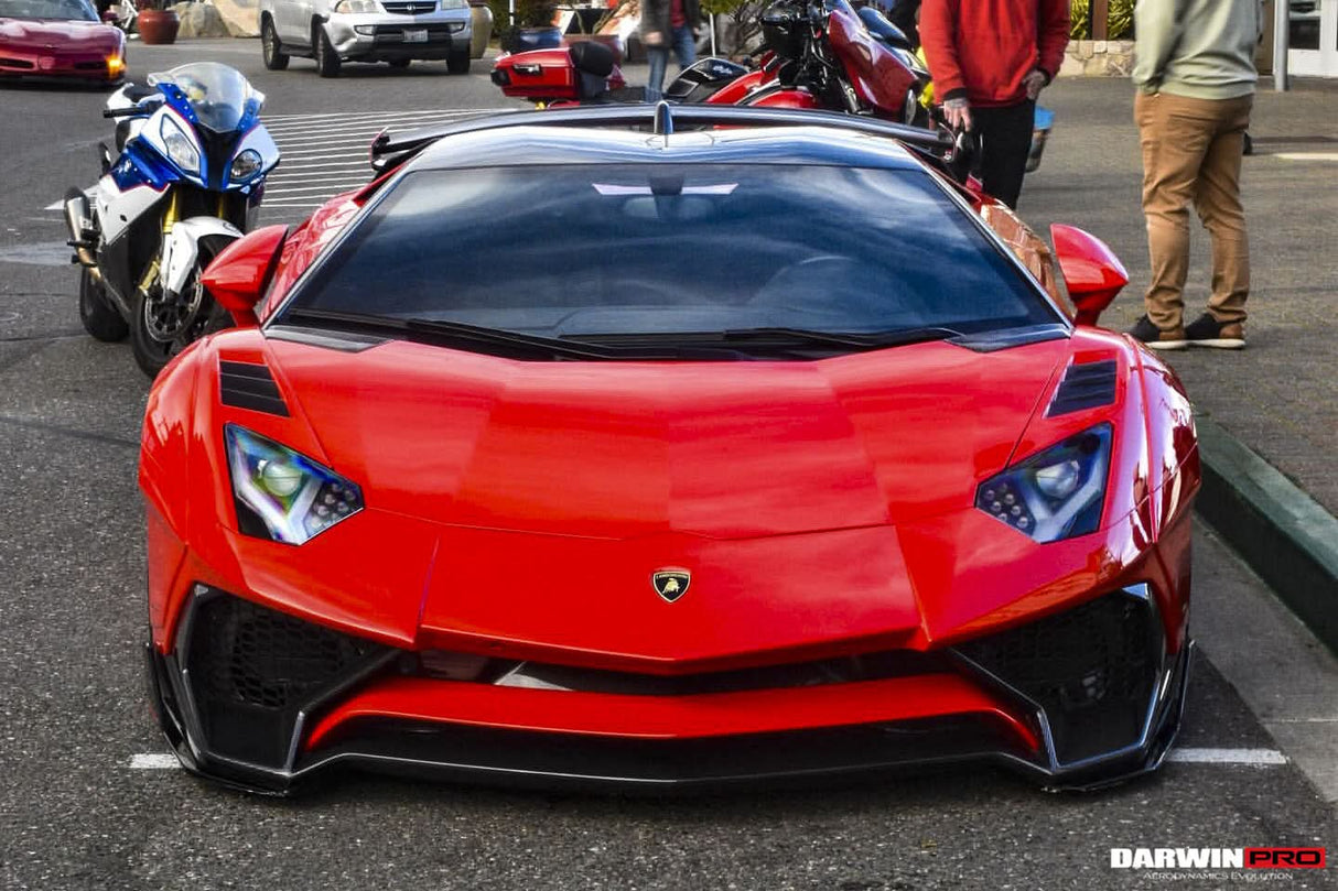 DarwinPRO 2011-2016 Lamborghini Aventador LP700 Roadster SV-BKSSII Style Carbon Fiber Aero Full Wide Body Kit