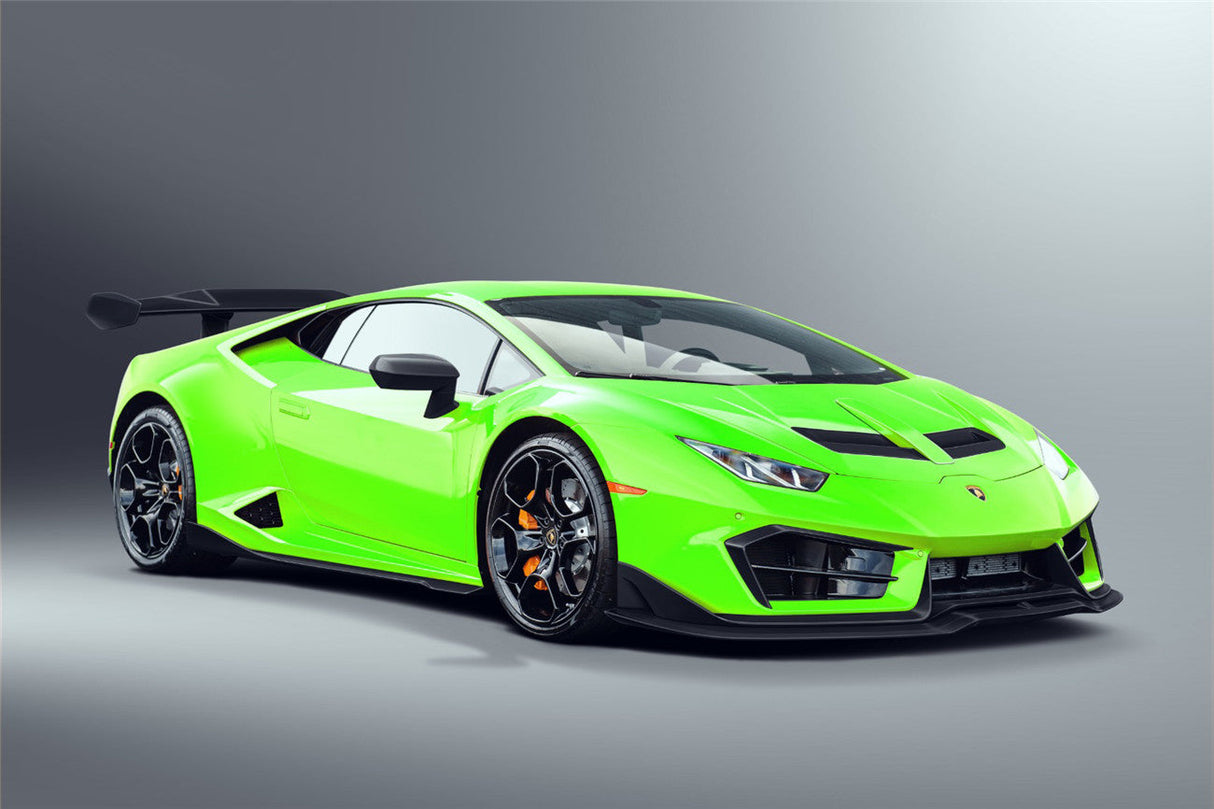 2016-2019 Lamborghini Huracan LP580 Carbon Fiber Front Lip Splitter DarwinPRO (BKSS)