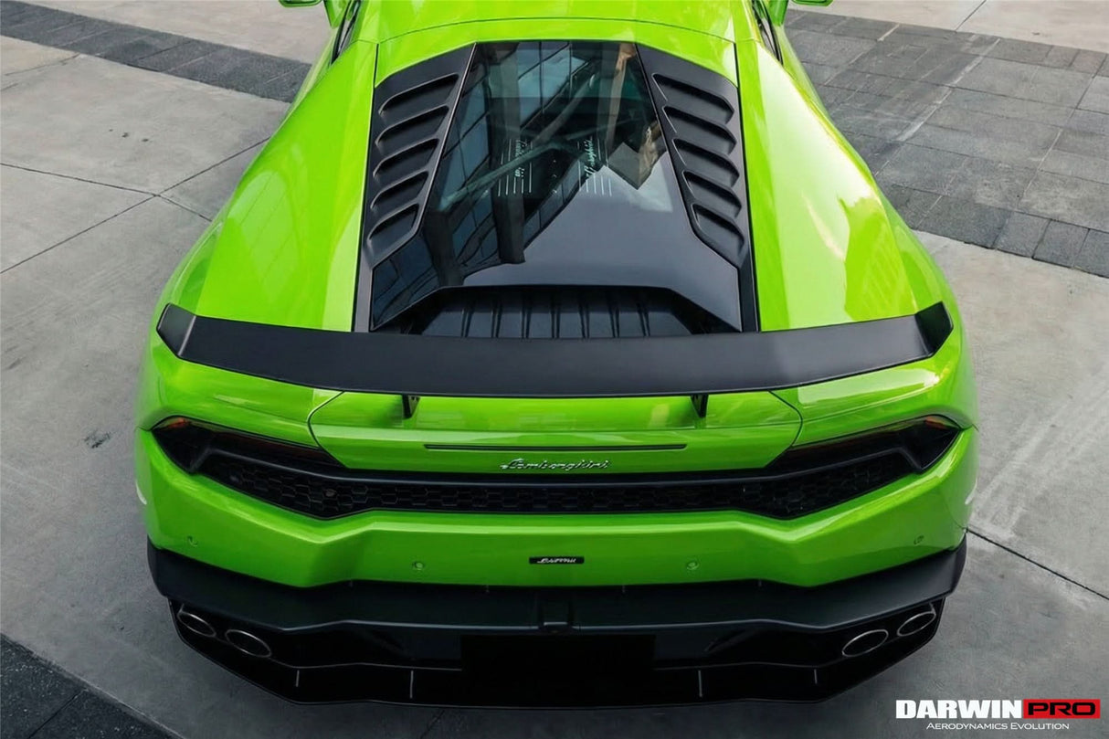 2015-2025 Lamborghini Huracan LP610 & LP580 & EVO & Tecnica AO Style Carbon Fiber Trunk Spoiler Wing