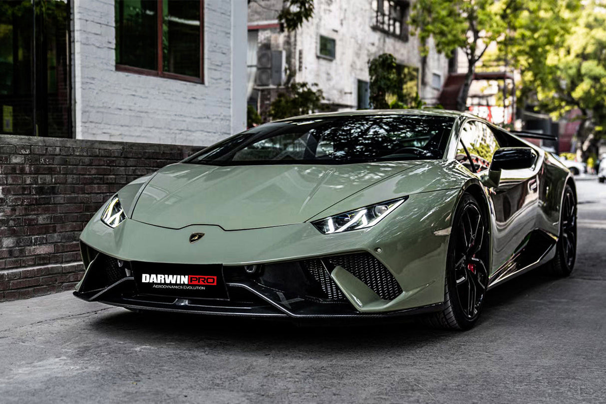2015-2025 Lamborghini Huracan LP610 & LP580 & EVO & Tecnica Performante Style Partial Carbon Front Bumper