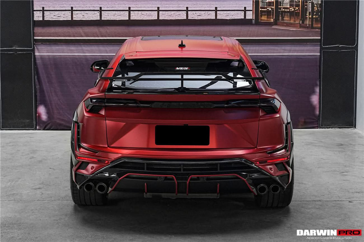 DarwinPRO 2018-2025 Lamborghini URUS BKSS Part Carbon Fiber Rear Bumper | Fits URUS, S, Performante
