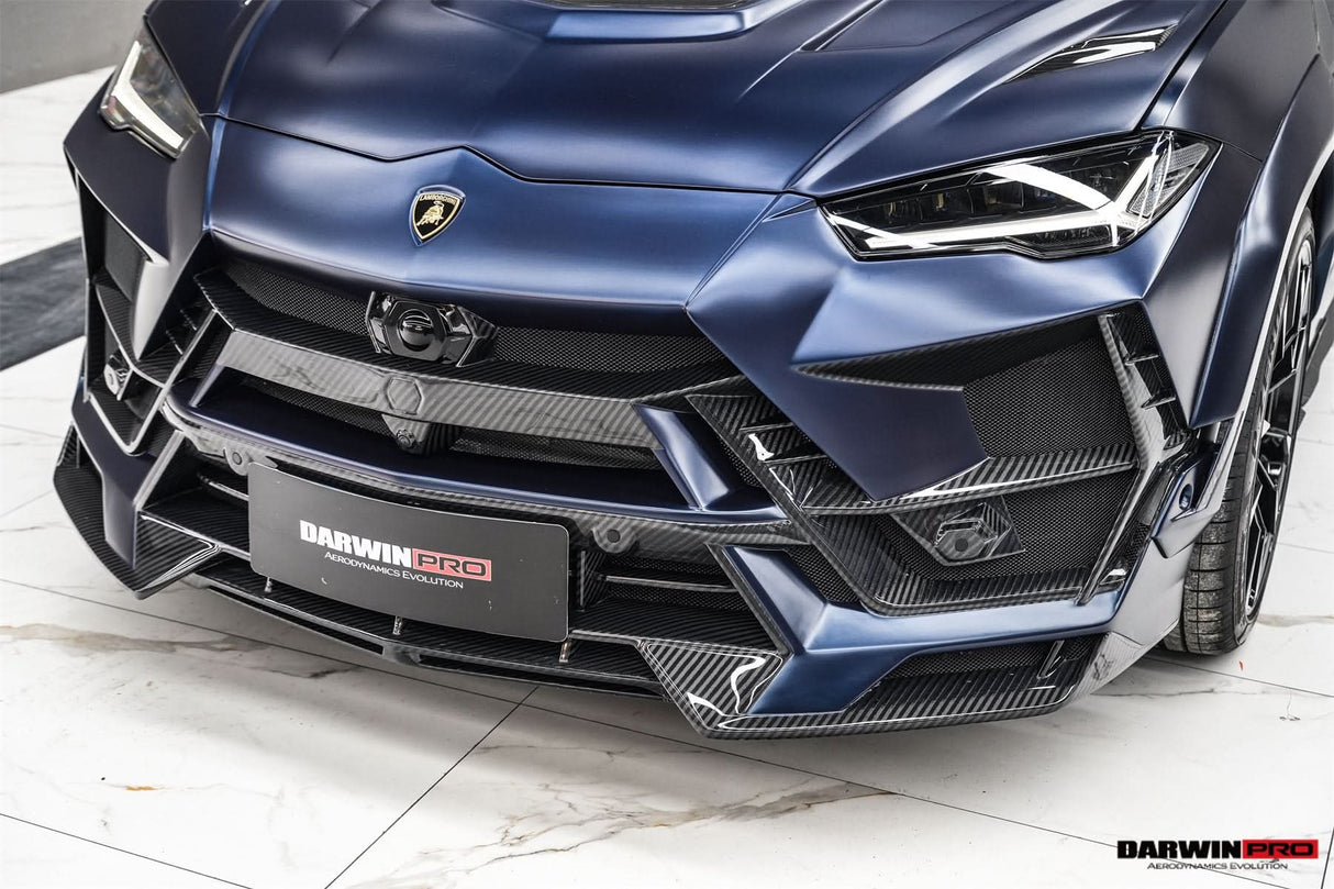 DarwinPRO 2018-2025 Lamborghini URUS BKSS Part Carbon Fiber Hood And Front Bumper | Fits URUS, S, Performante