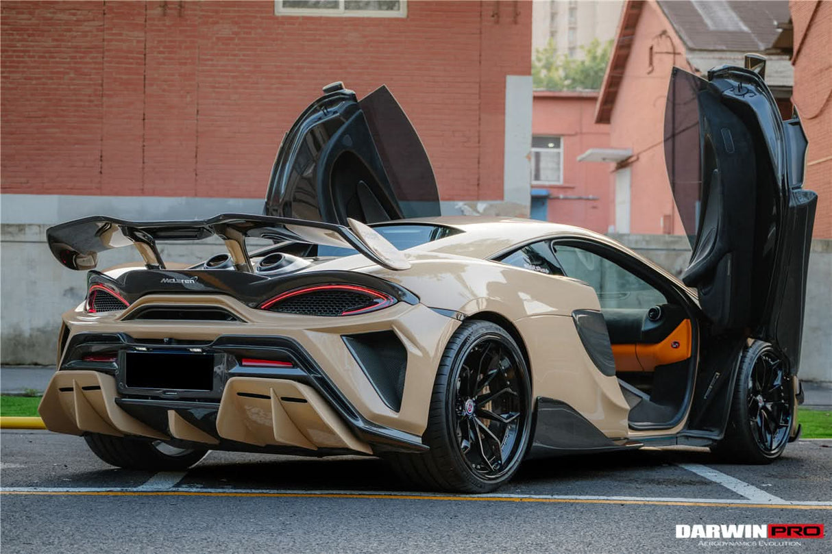 Darwinpro 2015-2021 McLaren 540c & 570s BKSS Style Rear Bumper and Wing and Engine Trunk and Exhaust