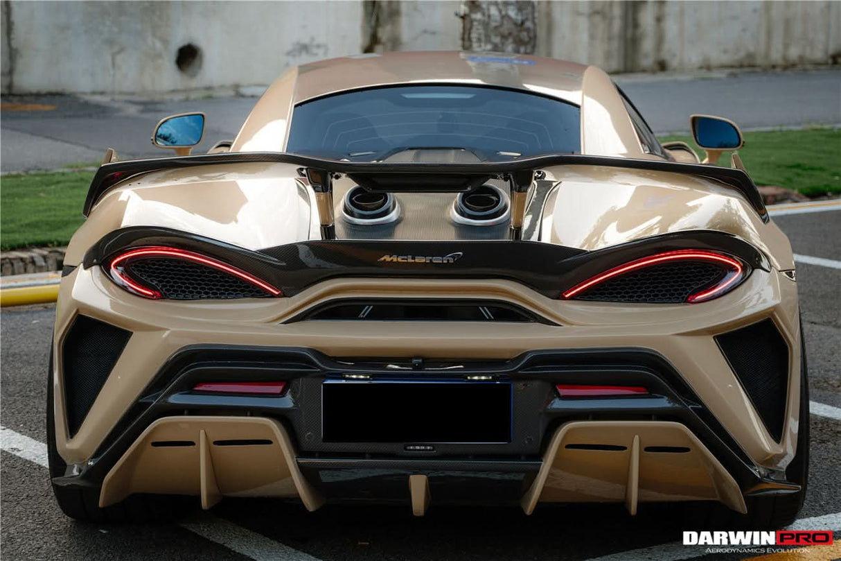 Darwinpro 2015-2021 McLaren 540c & 570s BKSS Style Rear Bumper and Wing and Engine Trunk and Exhaust