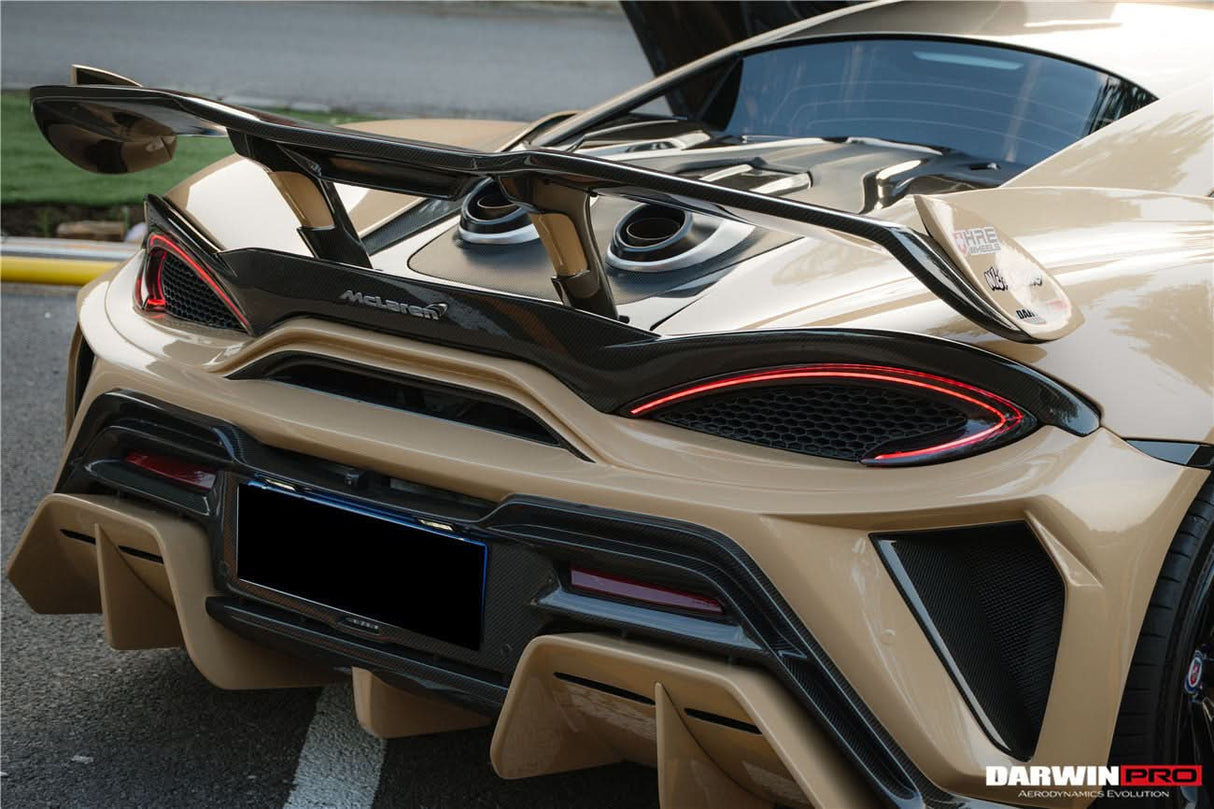 Darwinpro 2015-2021 McLaren 540c & 570s BKSS Style Rear Bumper and Wing and Engine Trunk and Exhaust
