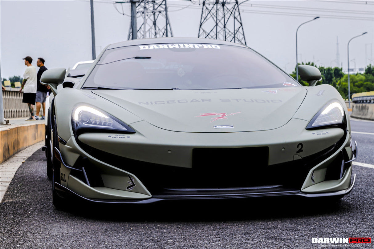 2015-2021 McLaren Carbon Fiber Front Lip DarwinPRO (BKSS) Fits 600lt, 570S