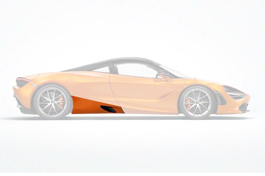 2017-UP McLaren Carbon Fiber Side Skirts DarwinPRO (OE) Fits 720s, 750s, Spider and Coupe