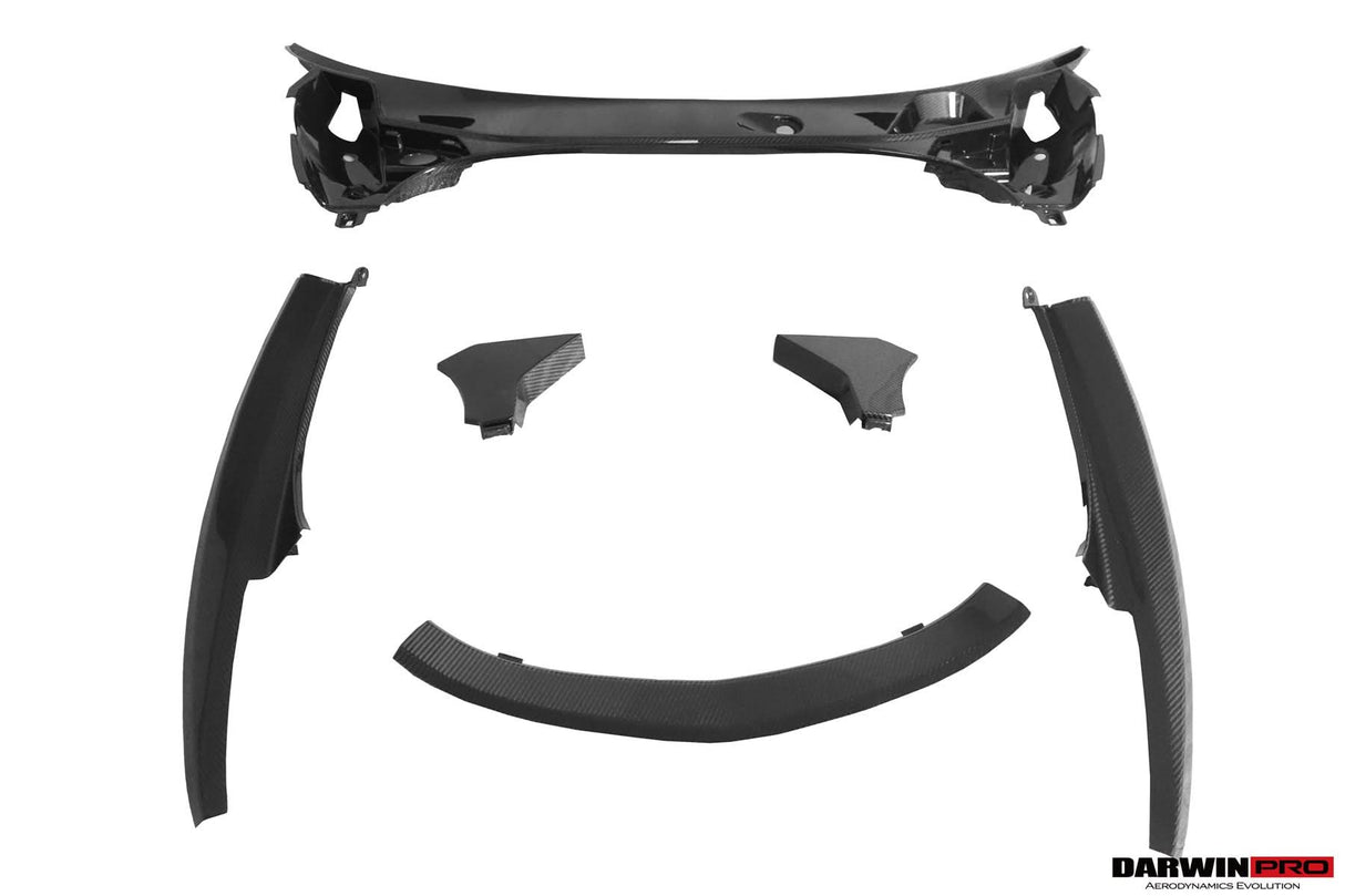 2019-UP McLaren GT OEM Style Autoclave Carbon Fiber Front Trunk Opening Surround Trim Set | Fits GT, GTS