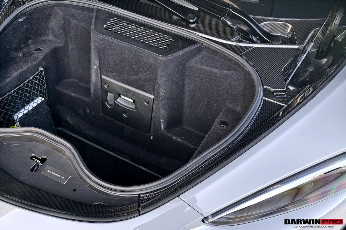 2019-UP McLaren GT OEM Style Autoclave Carbon Fiber Front Trunk Opening Surround Trim Set | Fits GT, GTS
