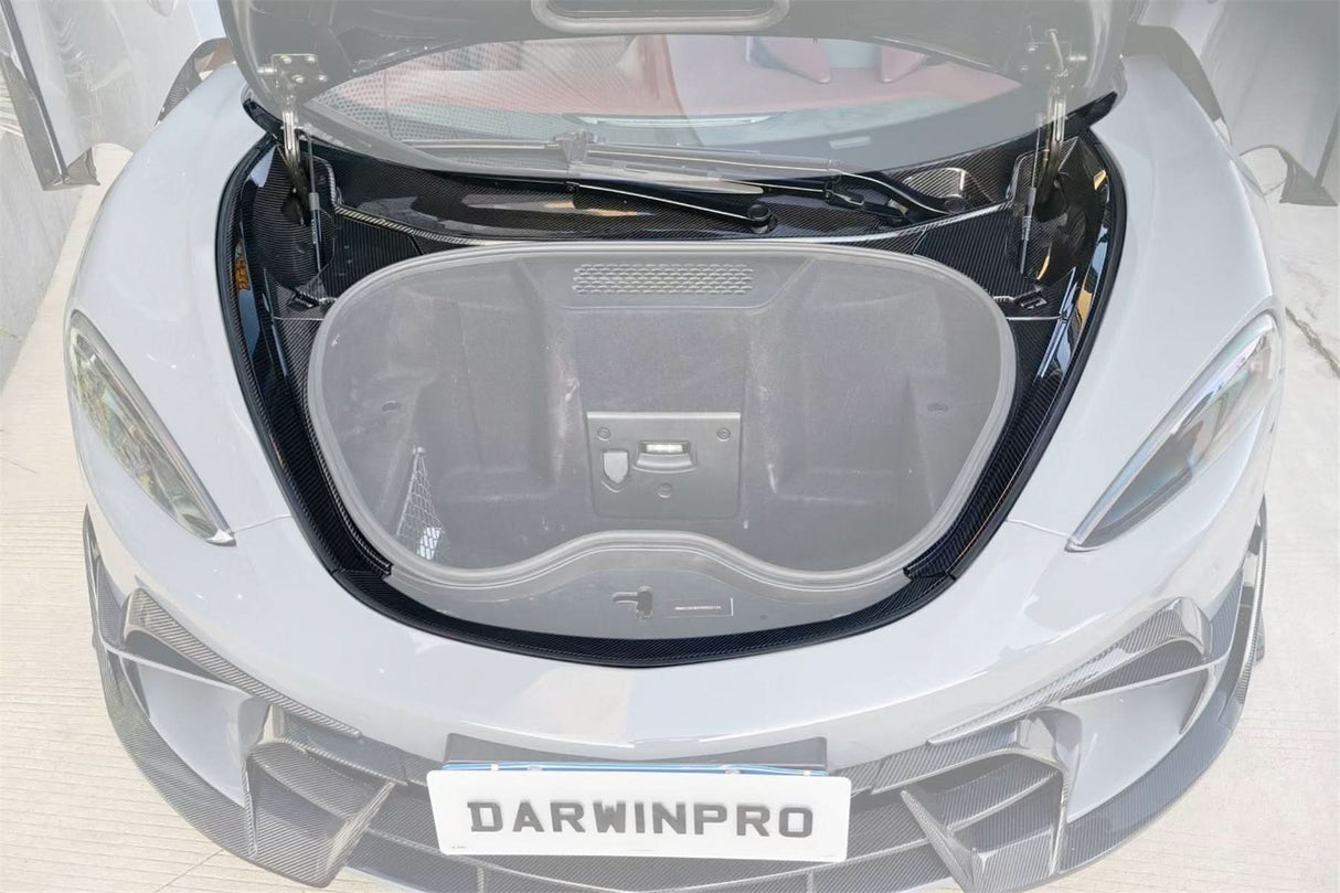 2019-UP McLaren GT OEM Style Autoclave Carbon Fiber Front Trunk Opening Surround Trim Set | Fits GT, GTS