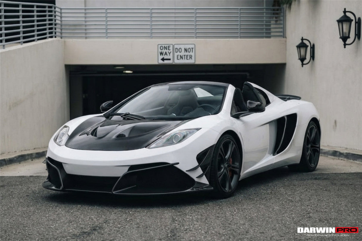 2011-2014 McLaren MP4 12C Partial Carbon Fiber Front Bumper With Lip - DarwinPRO Rebel Performance Design