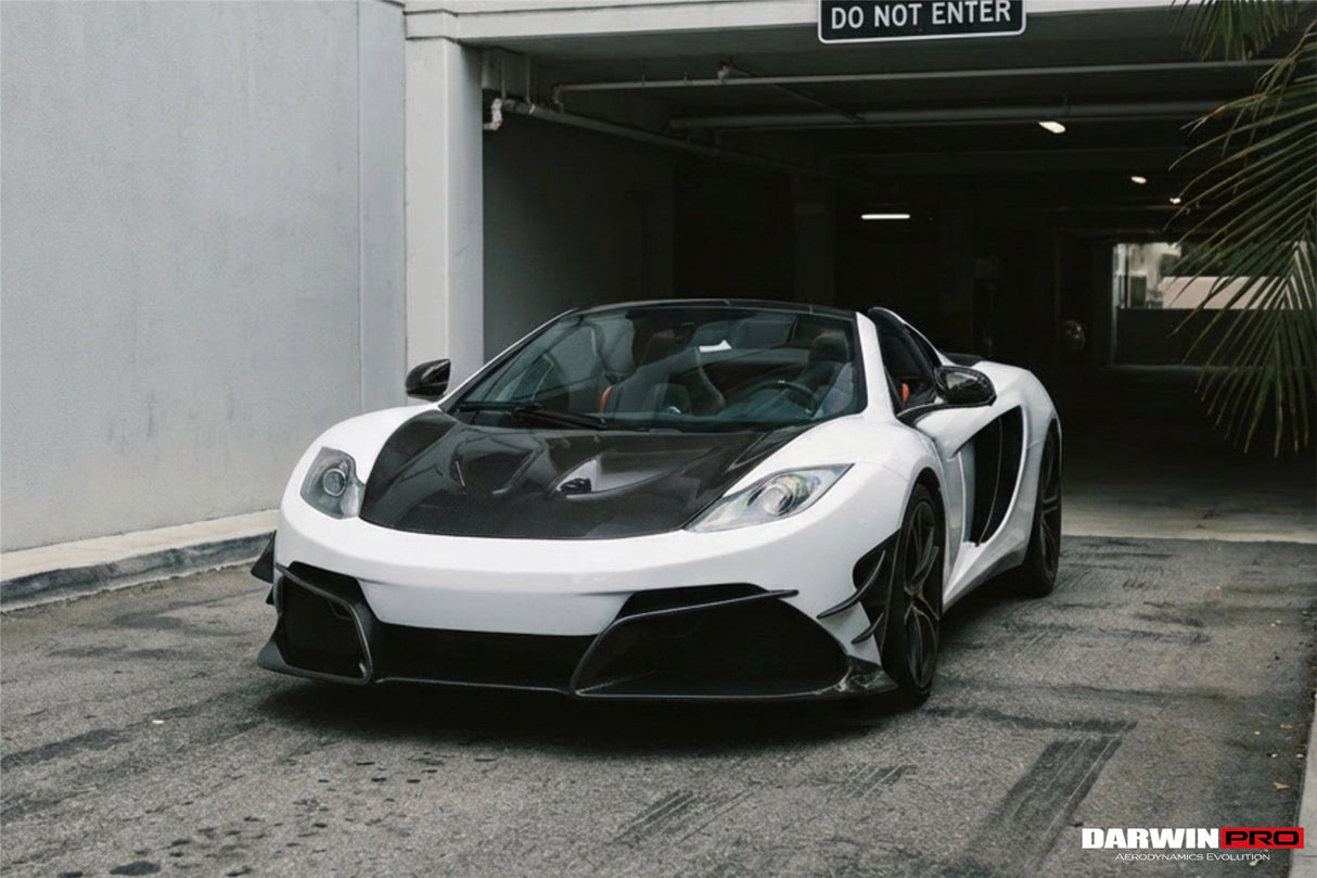 2011-2014 McLaren MP4 12C Partial Carbon Fiber Front Bumper With Lip - DarwinPRO Rebel Performance Design