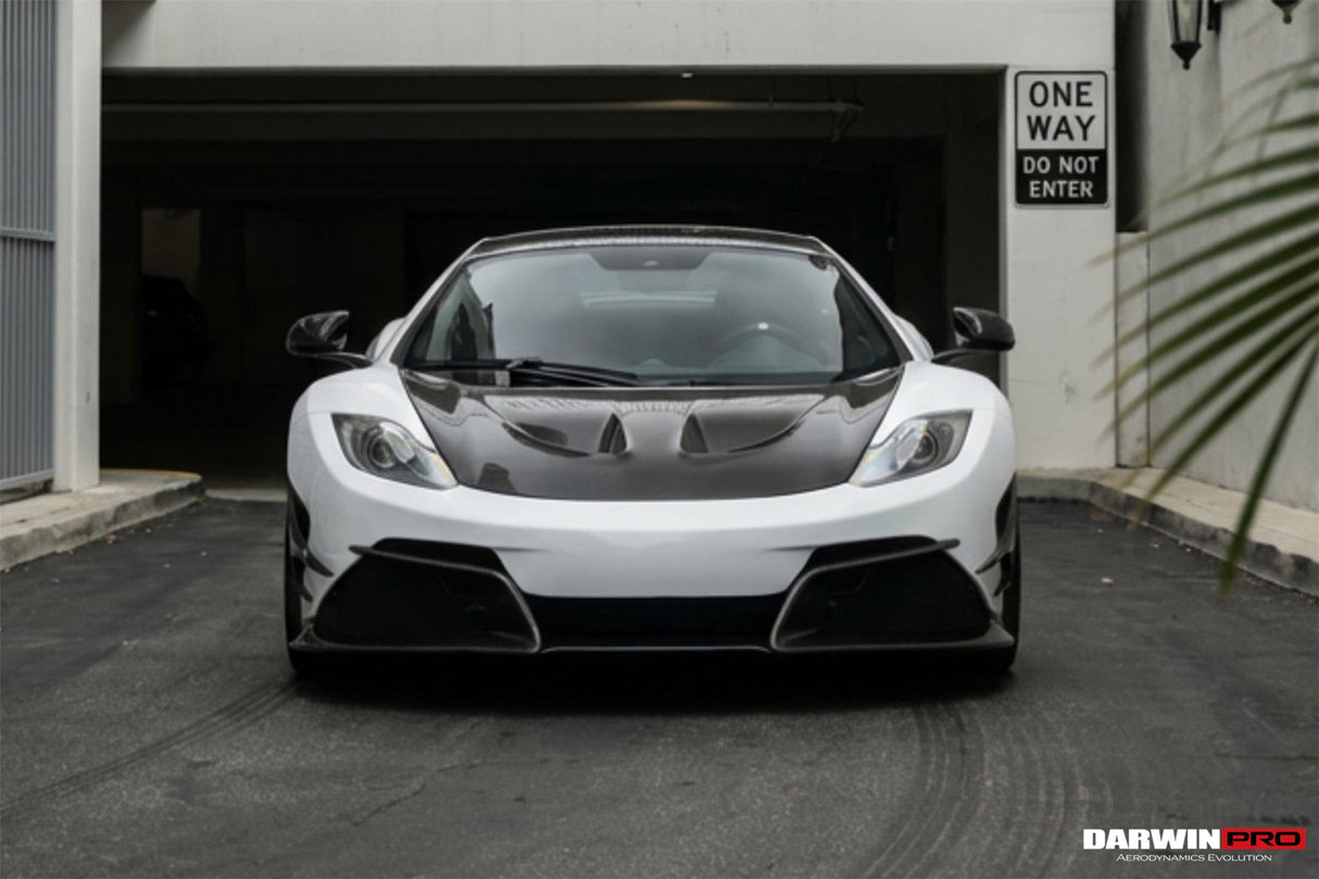 2011-2014 McLaren MP4 12C Partial Carbon Fiber Front Bumper With Lip - DarwinPRO Rebel Performance Design