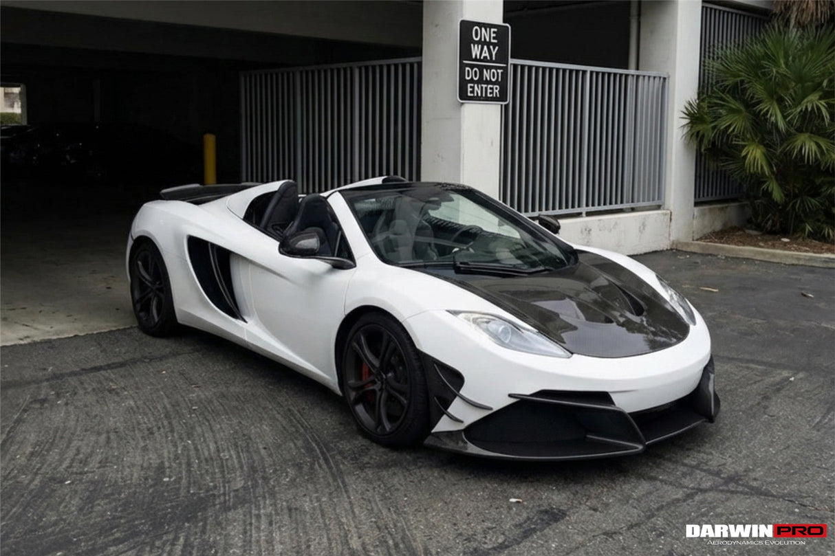 2011-2014 McLaren MP4 12C Partial Carbon Fiber Front Bumper With Lip - DarwinPRO Rebel Performance Design