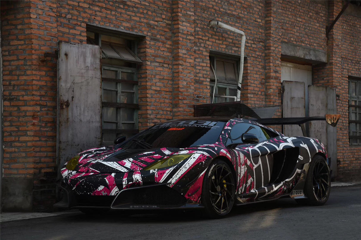 2011-2014 McLaren MP4 12C Rebel Performance Style Partial Carbon Fiber Full Body Kit