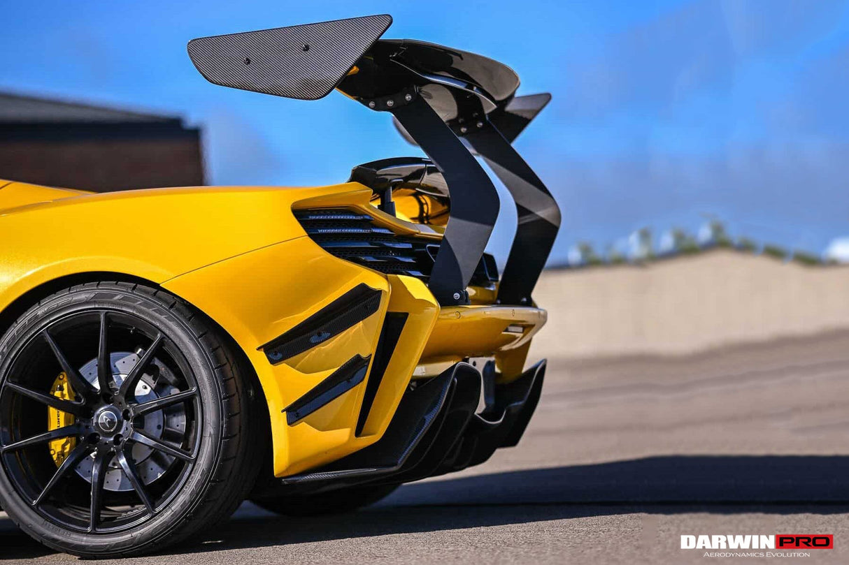 2011-2017 McLaren MP4 12C 650S Partial Carbon Fiber Rear Bumper - DarwinPRO (Rebel Performance Design)