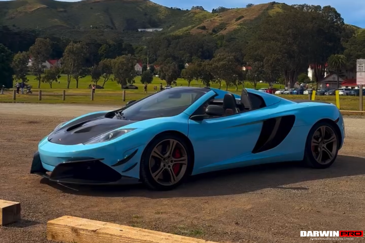 2011-2014 McLaren MP4 12C Partial Carbon Fiber Front Bumper With Lip - DarwinPRO Rebel Performance Design