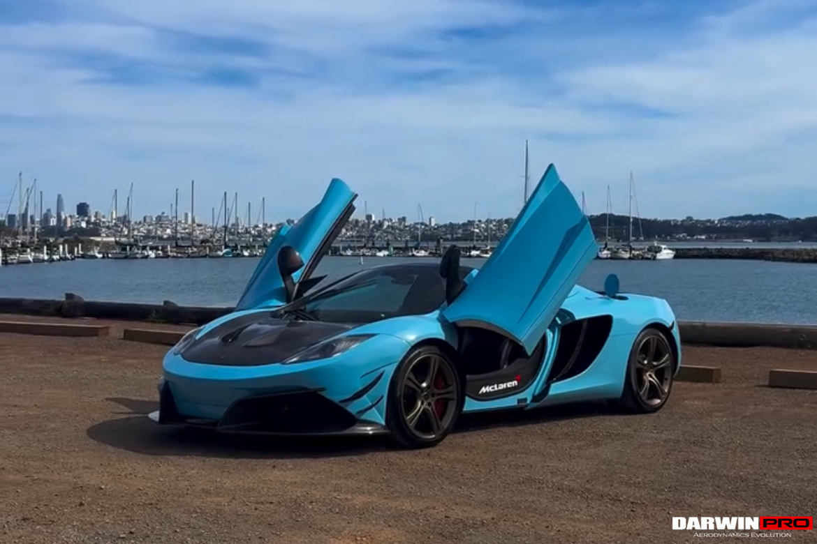 2011-2014 McLaren MP4 12C Partial Carbon Fiber Front Bumper With Lip - DarwinPRO Rebel Performance Design