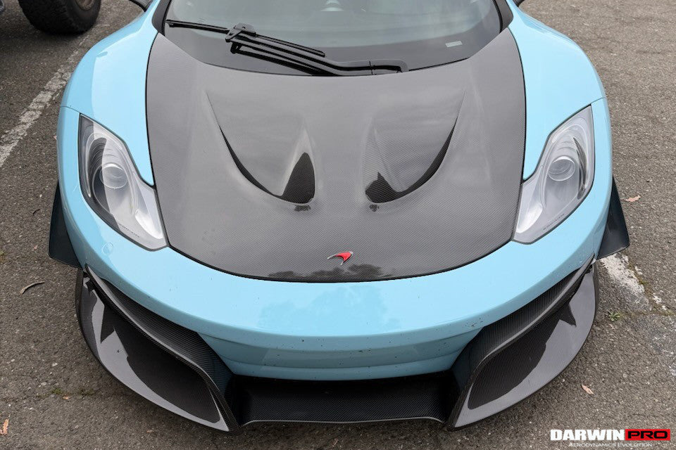 2011-2014 McLaren MP4 12C Partial Carbon Fiber Front Bumper With Lip - DarwinPRO Rebel Performance Design