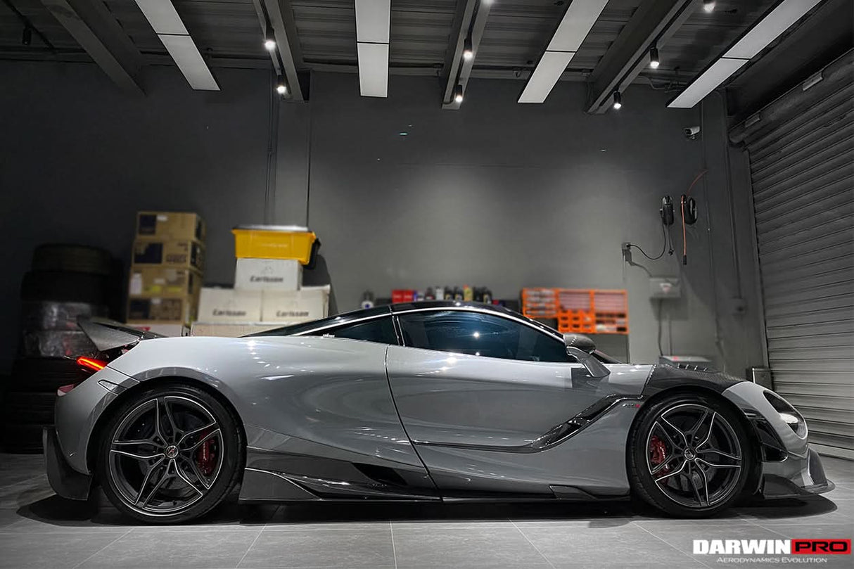 2017-UP McLaren Carbon Fiber Side Skirts DarwinPRO (Se²NWB Design) Fits 720s, 750s, Spider and Coupe