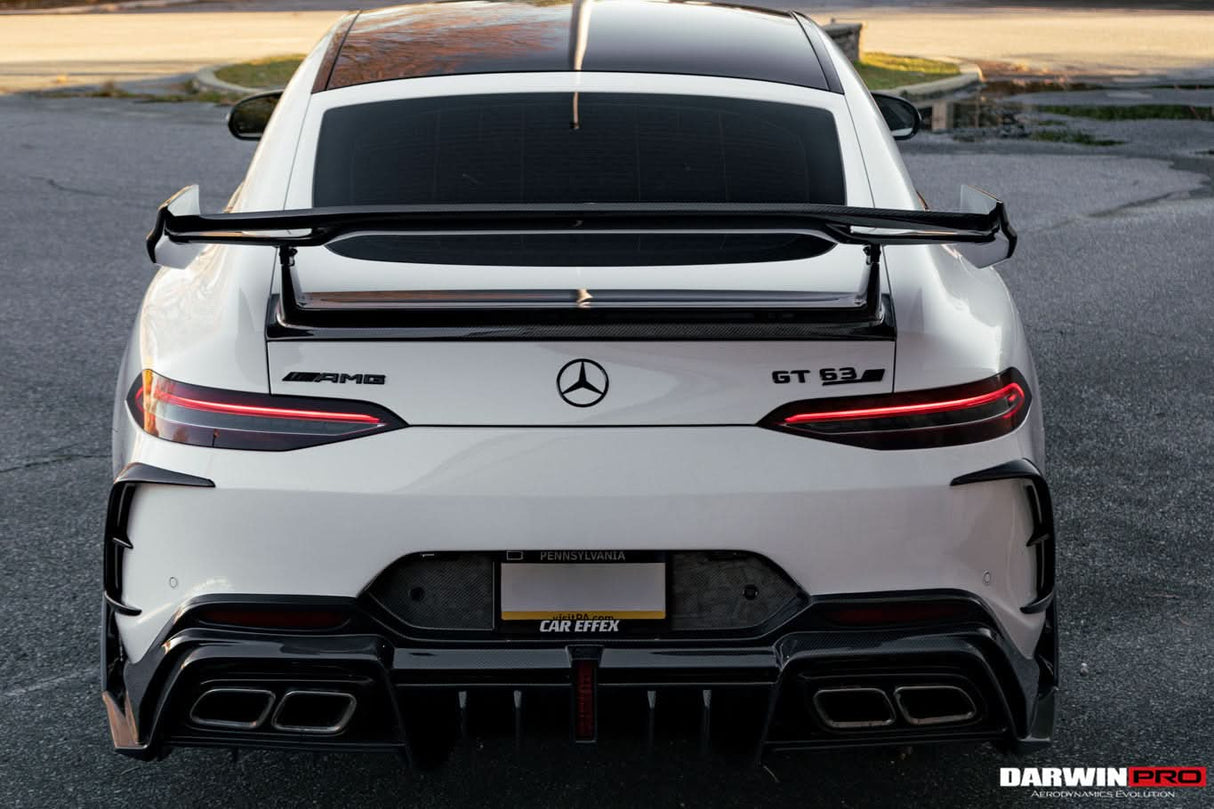 DarwinPRO 2019-2024 Mercedes Benz AMG GT50 GT53 GT43 GT63 GT63S 4Door Coupe X290 IMP Ver.2 Design Part Carbon Fiber Rear Bumper