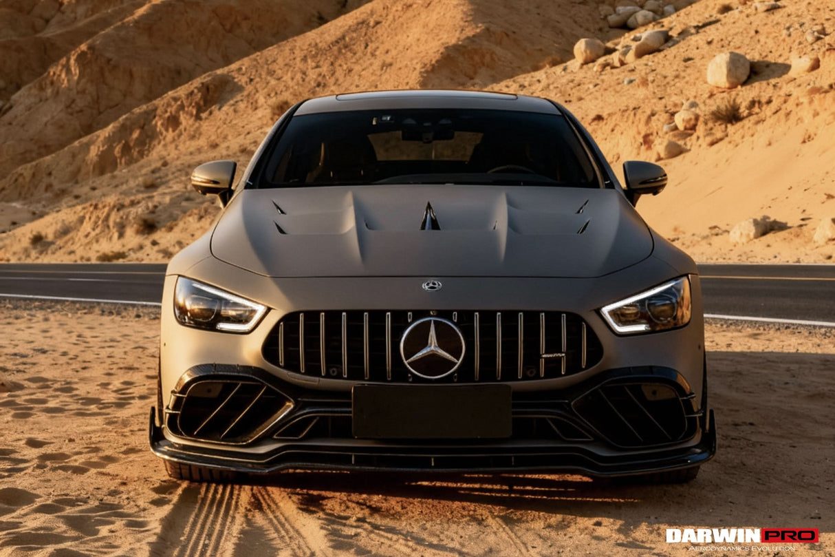 DarwinPRO 2019-2024 Mercedes Benz AMG GT50 GT53 GT43 4Door Coupe X290 IMP Performance Carbon Fiber Front Bumper Vent Trims