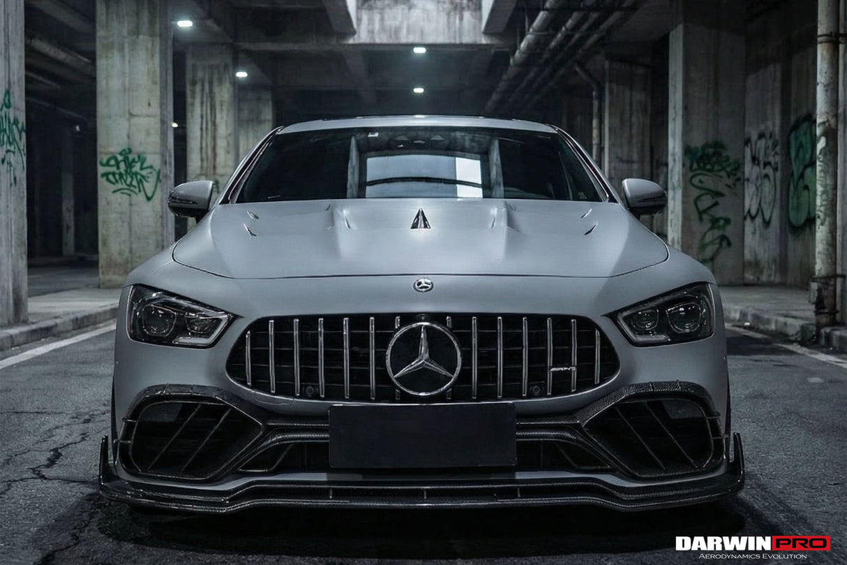 DarwinPRO 2019-2024 Mercedes Benz AMG GT50 GT53 GT43 4Door Coupe X290 IMP Performance Carbon Fiber Front Bumper Vent Trims