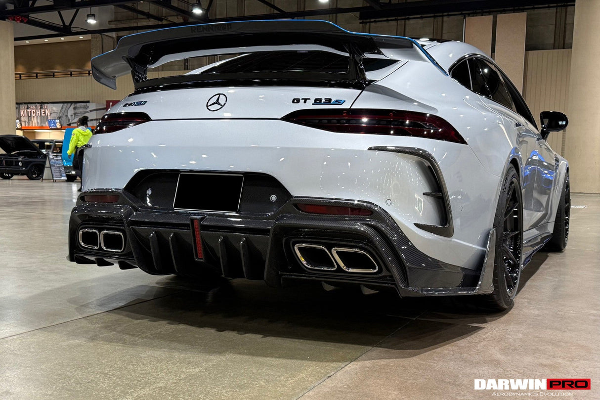 2019-2024 Mercedes Benz AMG GT50 GT53 GT43 GT63 GT63S 4Door Coupe X290 Part Carbon Fiber Rear Bumper DarwinPRO (iMP Ver.2 Design)