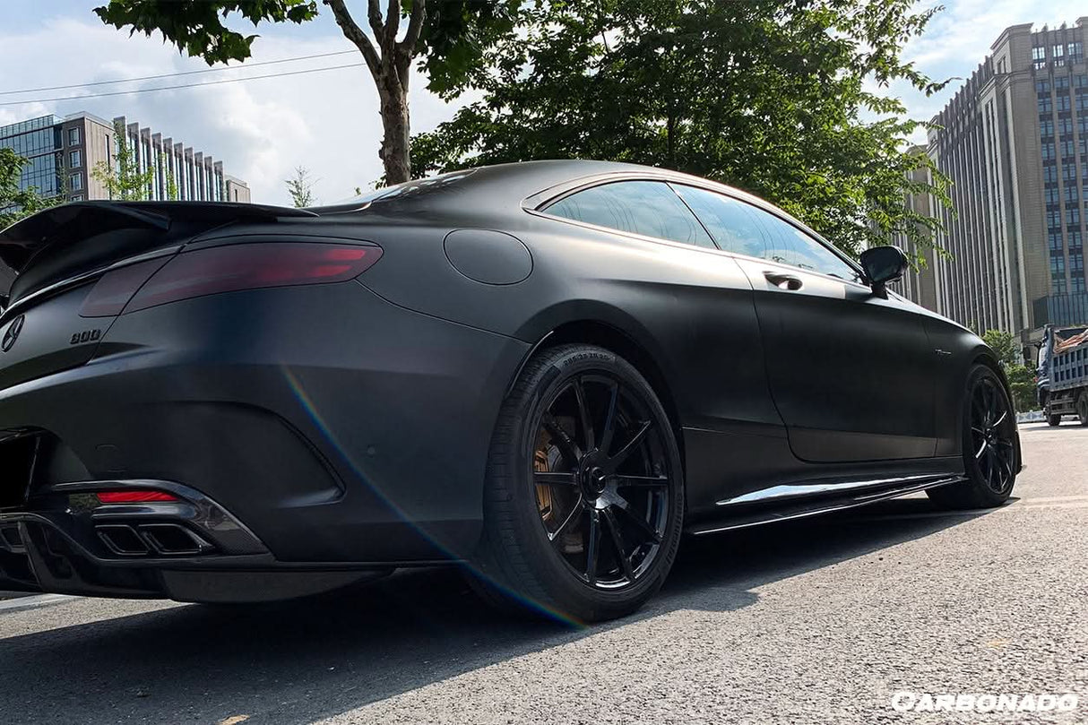 2014-2021 Mercedes Benz C217 S63 S65 AMG Coupe BKSS Style Carbon Fiber Side Skirts
