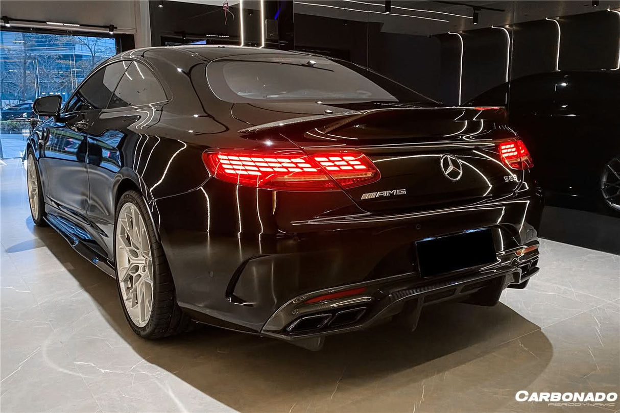 2014-2021 Mercedes Benz C217 S63 S65 AMG Coupe Carbon Fiber Trunk Trim