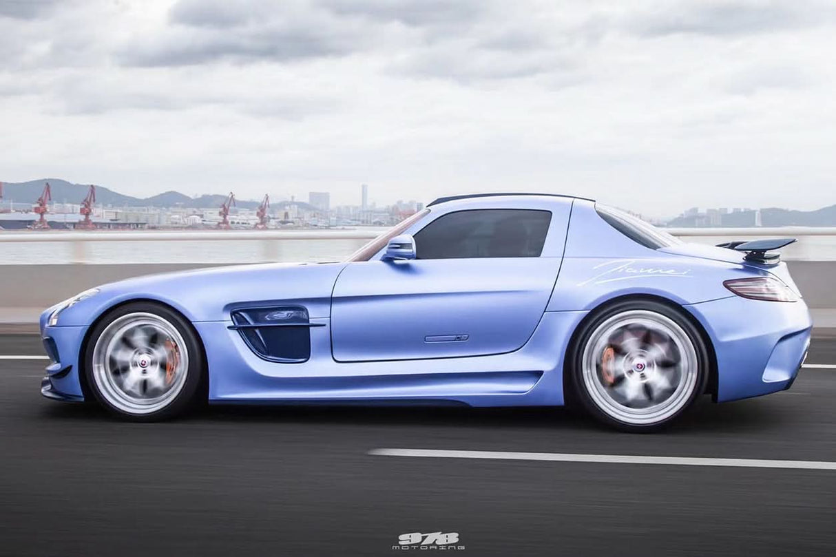 DarwinPRO 2010-2015 Mercedes Benz W197 SLS AMG BKSS Style Side Skirts & Fender