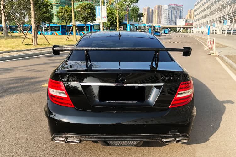 Mercedes Benz W204 C Class C63 AMG Coupe BKSS Style Carbon Fiber Trunk Spoiler