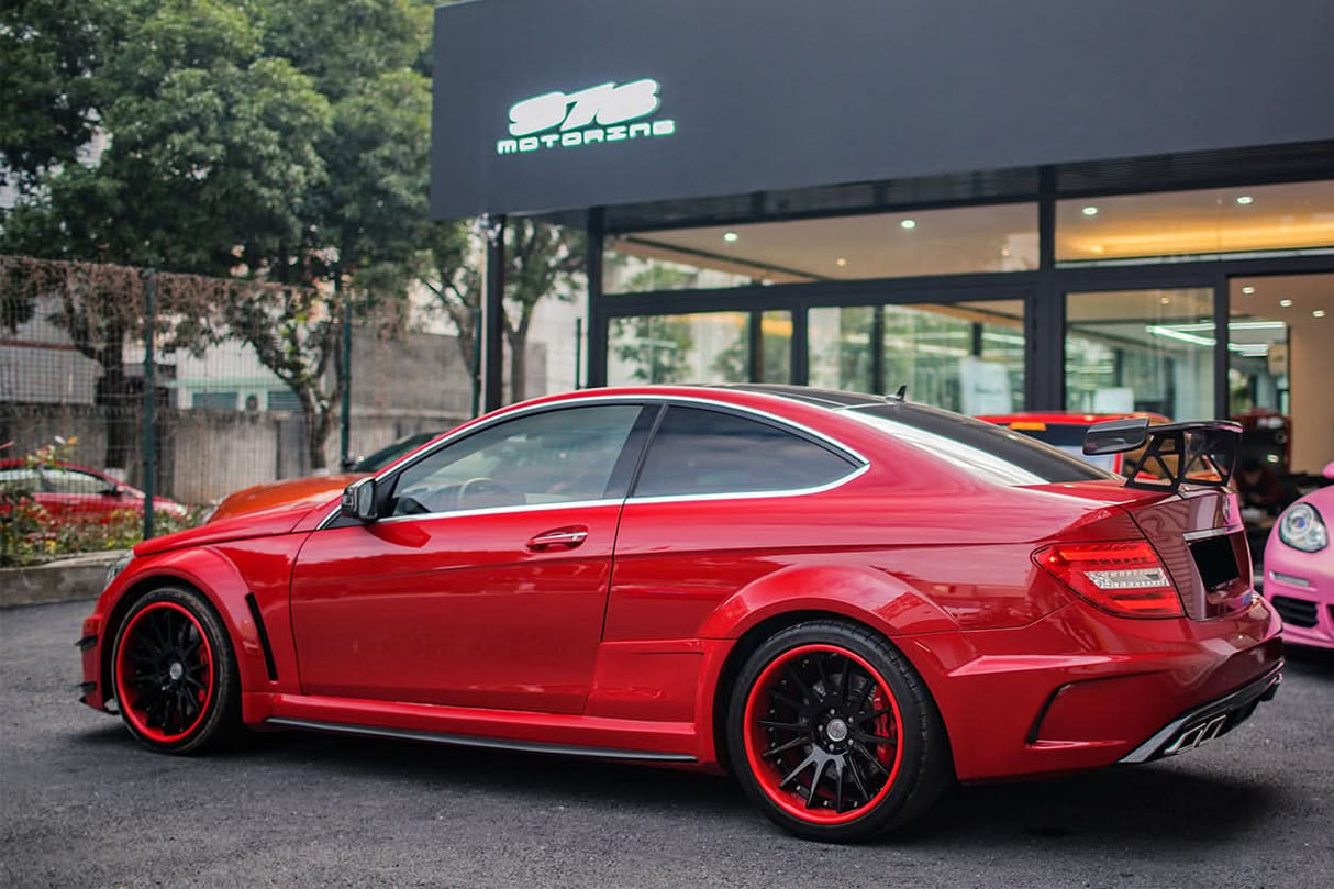 Mercedes Benz W204 C Class C63 AMG Coupe BKSS Style Carbon Fiber Trunk Spoiler