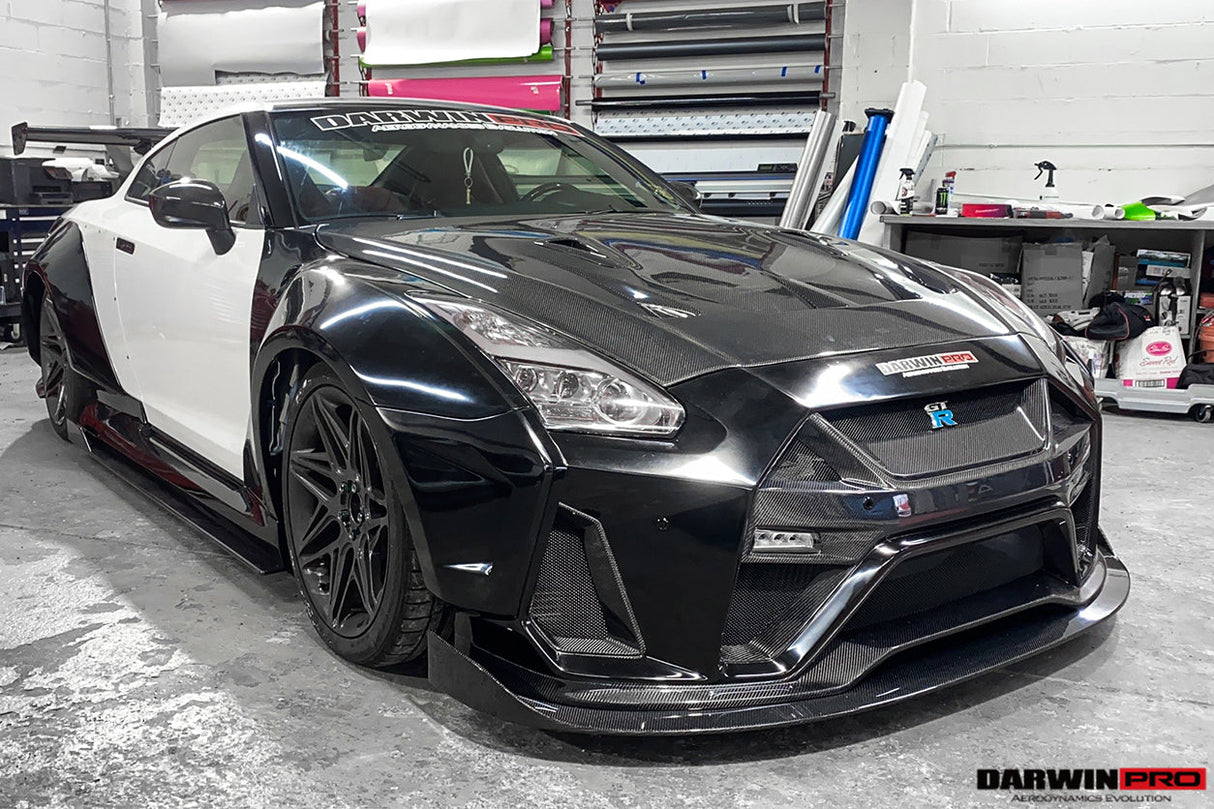 DarwinPRO 2008-2023 Nissan GTR R35 BKSSII Style Carbon Fiber Hood | Fit CBA, DBA, EBA