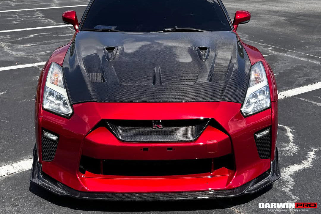 DarwinPRO 2008-2023 Nissan GTR R35 BKSSII Style Carbon Fiber Hood | Fit CBA, DBA, EBA