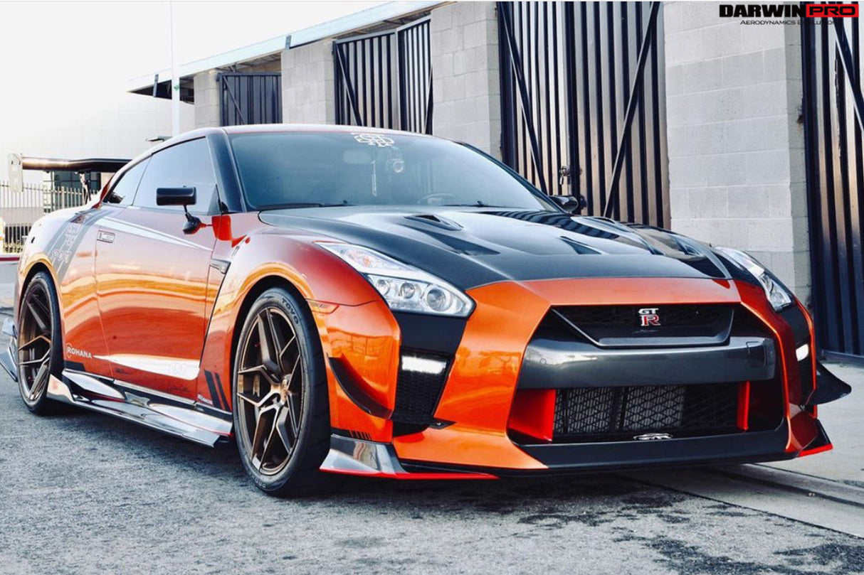 DarwinPRO 2008-2023 Nissan GTR R35 BKSSII Style Carbon Fiber Hood | Fit CBA, DBA, EBA