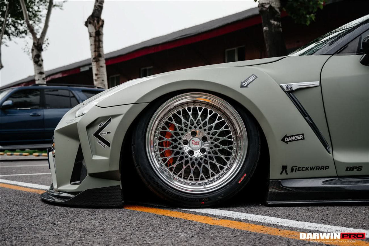 DarwinPRO 2008-2023 Nissan GTR R35 CBA DBA EBA BKSSII Style Partial Carbon Fiber Full Wide Body Kit