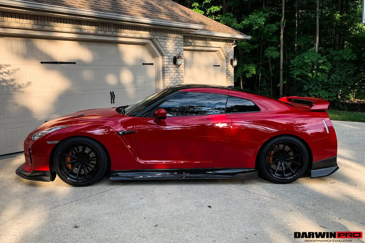 2008-2023 Nissan GTR R35 EBA BKSS Style Carbon Fiber Side Skirts
