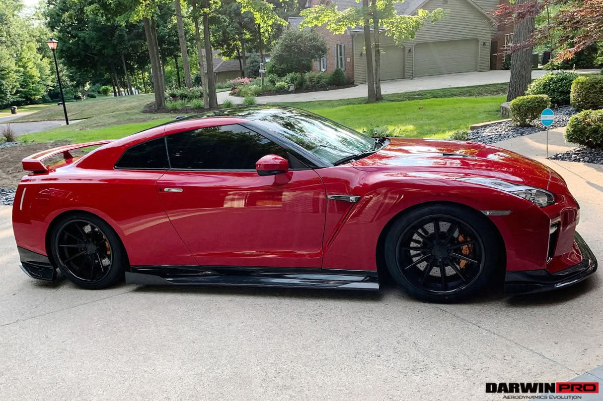 2008-2023 Nissan GTR R35 EBA BKSS Style Carbon Fiber Side Skirts