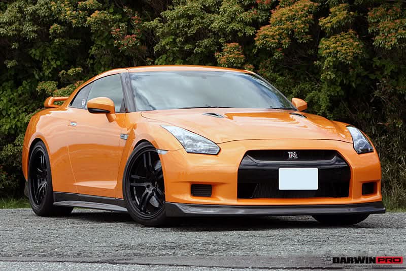 2008-2011 Nissan GTR R35 CBA ZEL Style Carbon Fiber Front Lip