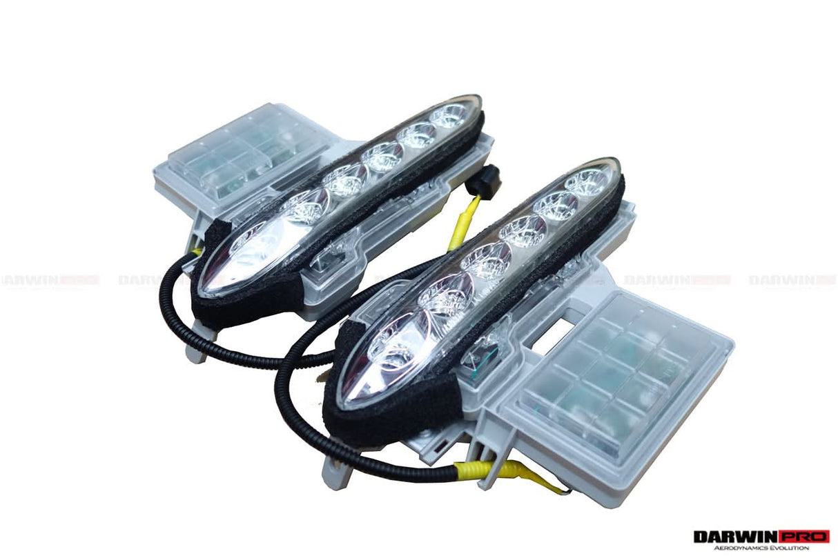 2012-2016 Nissan GTR R35 DBA Front Bumper LED Day Running Lights