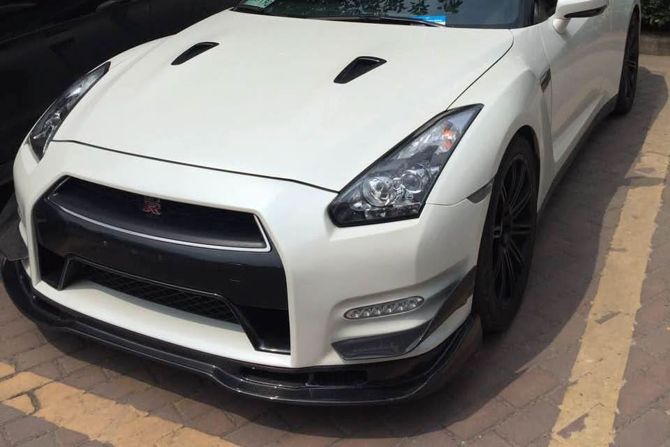 2012-2016 Nissan GTR R35 DBA Carbon Fiber Front Lip - Carbonado (BSE)